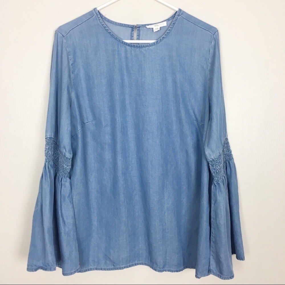 Beach Lunch Lounge BLL Chambray Top Size L